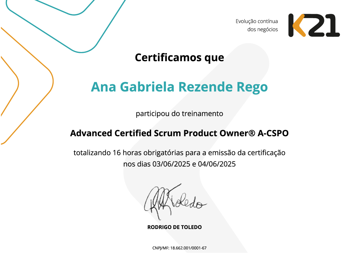 Certificado K21